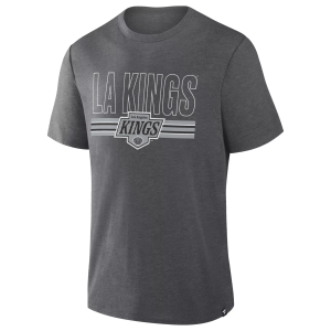 NHL Men's Los Angeles Kings Grey Triblend Short Sleeve T-Shirt, Small, Gray