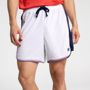 DSG Men's USA Mesh Shorts, Large, White/Navy USA