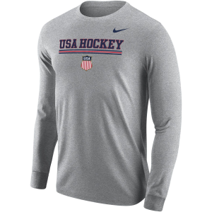 Nike Men's Team USA 2026 Team Long Sleeve T-Shirt, Small, Gray