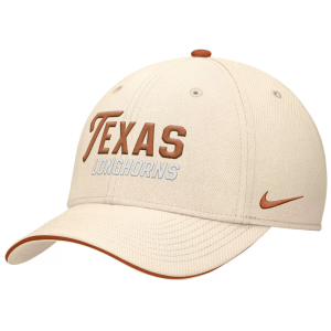 Nike Adult Texas Longhorns Natural Rise Primetime Swooshflex Cap, Men's, Small/Medium, Tan