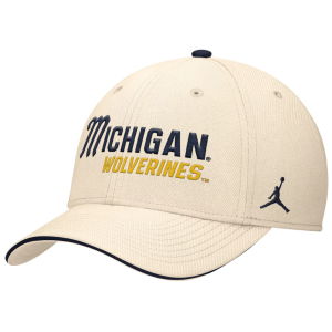 Jordan Jordan Adult Michigan Wolverines Natural Rise Primetime Swooshflex Cap, Men's, Small/Medium, Tan - $40.00 at DICK'S Sporting Goods