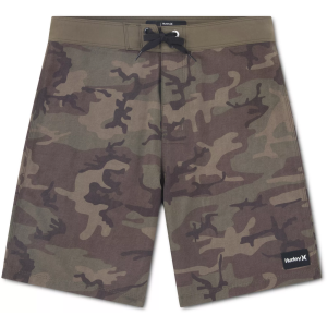 Hurley Boys' Staple Camo Boardshorts, Size 10, Olive