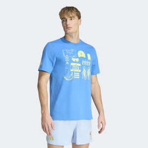 Adidas adidas Men's Boston Marathon 2026 Prep Graphic T-Shirt, Medium, Lucid Ray Blue - $13.97 at DICK'S Sporting Goods