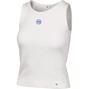 '47 Women's Detroit Pistons Off-White Uplift Baby Ribbed Tank Top, XL