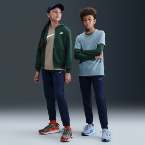 Nike Kids' Multi Knit Pants, Small, Midnight Navy/Black/White
