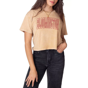 Chicka-D chicka-d Women's Bloomington Tan College Arch Crop T-Shirt, Medium - $40.00 at DICK'S Sporting Goods