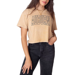 Chicka-D chicka-d Women's Auburn Tan College Arch Crop T-Shirt, Small - $40.00 at DICK'S Sporting Goods