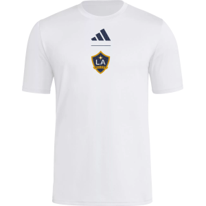 adidas Adult LA Galaxy 2026 Primary T-Shirt, Men's, Small, White