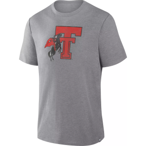 NCAA Men's Texas Tech Red Raiders Athletic Gray Heather Tribute Triblend T-Shirt, Small