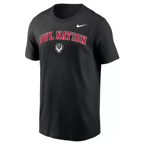 Nike Men's Temple Owls Black Legend Logo T-Shirt, Small