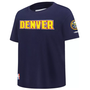 Pro Standard Youth Denver Nuggets Navy T-Shirt, Small, Blue