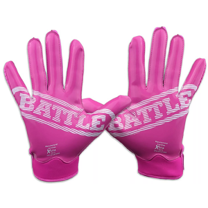 Battle Youth Graphic Doom 1.0 Receiver Gloves, Medium, Pink