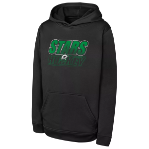 NHL Youth Dallas Stars Black Fleece Pullover Hoodie, Medium