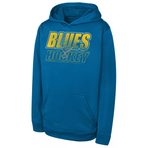 NHL Youth St. Louis Blues Blue Fleece Pullover Hoodie, Large