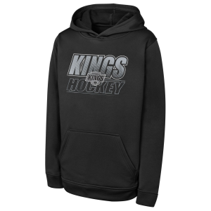 NHL Youth Los Angeles Kings Black Extra Point Pullover Hoodie, Small