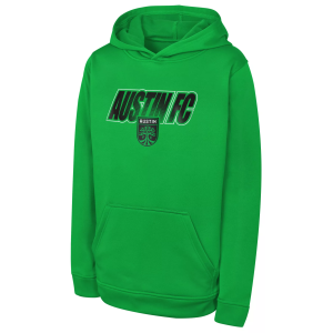 MLS Youth Austin FC Green Pullover Hoodie, Small