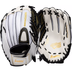 Franklin Franklin 13" Windmill Pro Series Fastpitch Glove, Women's, White/Gold - $39.99 at DICK'S Sporting Goods