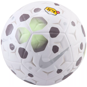 Nike Kylian Mbappe Academy Soccer Ball, Kids, Size 4, White/plum Eclipse/metallic Silver