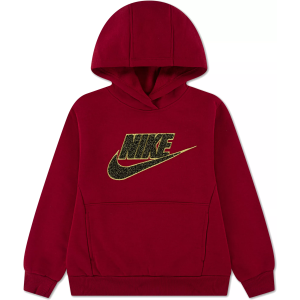 Nike Little Kids' Club Chenille Pullover Hoodie, Size 6, Gym Red