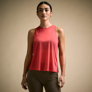 CALIA Women's Exhale Crossover Tank Top, XXL, Blazin Coral