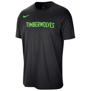 Nike Men's Minnesota Timberwolves Black Wordmark T-Shirt, XXL