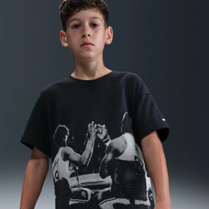 Nike Kids' LeBron James "Chosen One" Max90 T-Shirt, Small, Off Noir
