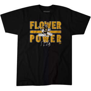 Breakingt BreakingT Men's Pittsburgh Marc-Andre Fleury 'Flower Power' Black T-Shirt, Medium - $35.00 at DICK'S Sporting Goods