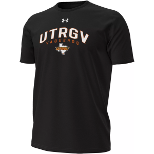 Under Armour Men's Texas-Rio Grande Valley Vaqueros Black Tech Stretch Sideline T-Shirt, Medium