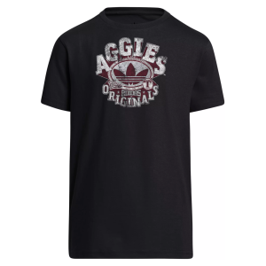 adidas Youth Texas A&M Aggies Black Originals T-Shirt, Small