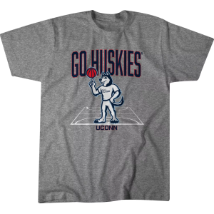 Breakingt BreakingT Men's UConn Huskies Grey Mascot Court T-Shirt, Small, Gray - $35.00 at DICK'S Sporting Goods