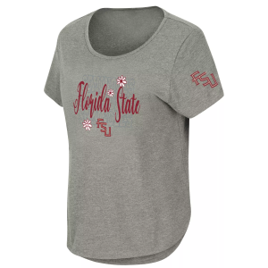 Colosseum Youth Florida State Seminoles Grey Short-Sleeve T-Shirt, XL, Gray