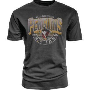 Blue 84 Adult Wilkes-Barre/Scranton Penguins Grey Graphic Logo T-Shirt, Men's, Medium, Gray