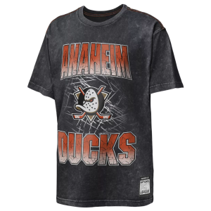 NHL Boys' Anaheim Ducks Black 'Time To Shine' T-Shirt, Medium