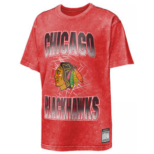 NHL Boys' Chicago Blackhawks Red 'Time To Shine' T-Shirt, Large