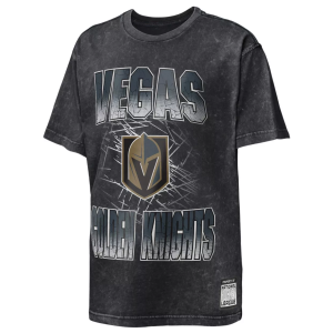 NHL Boys' Vegas Golden Knights Black 'Time To Shine' T-Shirt, Medium