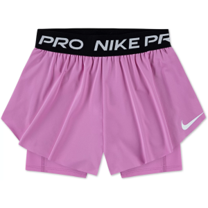 Nike Nike Little Girls' Pro Dri-FIT 2-In-1 Shorts, 6X, Light Magenta - $17.97 at DICK'S Sporting Goods