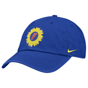 Nike Adult Florida Gators Game Royal Structured Club Adjustable Hat, Men's, Medium/Large, Blue
