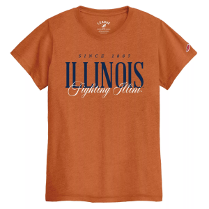League-Legacy Women's Illinois Fighting Illini Orange Intramural T-Shirt, Small