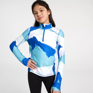 Dsg DSG Girls' Cold Weather Compression 1/4 Zip Jacket, Large, Slope Scene Pure White - $30.00 at DICK'S Sporting Goods