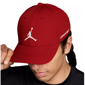 Jordan Jordan Men's Jordan Club Dri-FIT Structured Golf Hat, Medium/Large, Red/Sail - $30.00 at DICK'S Sporting Goods