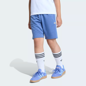 adidas Kids' Firebird Shorts, XL, Crew Blue/Gold