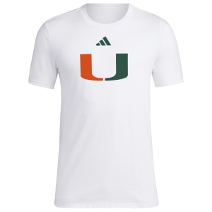 adidas Men's Miami Hurricanes White House of Blanks T-Shirt, XXL