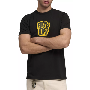 PUMA Adult Borussia Dortmund 2025 Futbol Culture T-Shirt, Men's, Small, Black