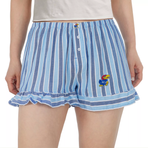 Concepts Sport Concepts Sport Women's Kansas Jayhawks Navy Striped Pajama Shorts, Small, Blue - $29.99 at DICK'S Sporting Goods