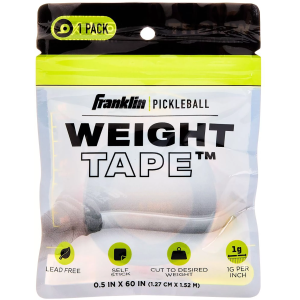 Franklin Pickleball Paddle Weight Tape, Kids, Black
