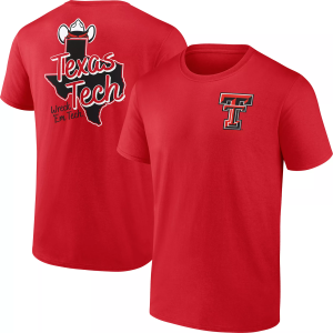 NCAA Men's Texas Tech Red Raiders Red Backhit T-Shirt, Small