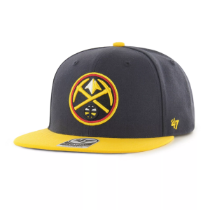 '47 Men's Denver Nuggets Navy Captain Adjustable Hat, Blue