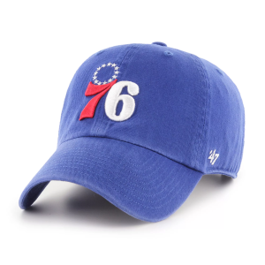 '47 Men's Philadelphia 76ers Blue Clean Up Adjustable Hat