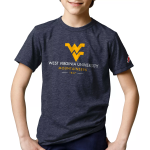 League-Legacy League-Legacy Youth West Virginia Mountaineers Blue Tri-Blend Victory Falls T-Shirt, Medium - $28.00 at DICK'S Sporting Goods