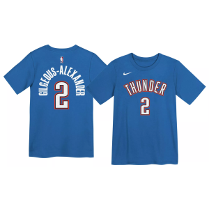 Nike Nike Kids Oklahoma City Thunder Shai Gilgeous-Alexander #2 Blue T-Shirt, Small - $28.00 at DICK'S Sporting Goods